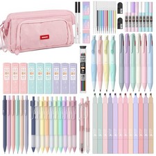 Nicpro 78 Pcs Aesthetic School Supplies with Pen 1 Count (Pack of 78), Pastel