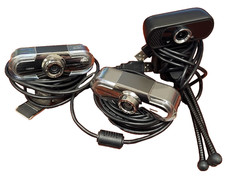 Lot of 3 Webcams PA452 Pro / PA452 / N5 Full HD Webcam USB TESTED