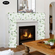 Silk Flower Wall Panel Artificial Flower Wall Backdrop Flower Decoration 6 Pcs