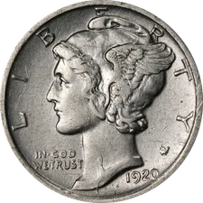 1920-D Mercury Dime