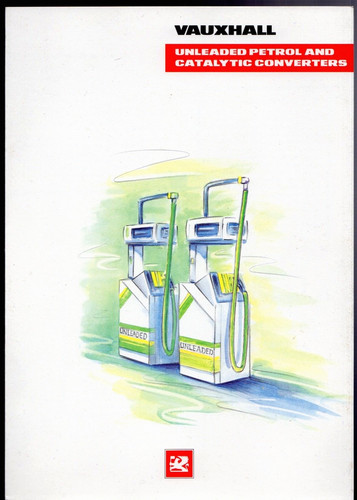 Vauxhall (Opel) bleifrei Benzin & Katalysatoren 1989-1990 UK Faltprospekt