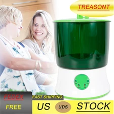 Automatic Bean Sprouts Machine 2 Layer Bean Sprouts Seed Sprout Maker 110V Yard