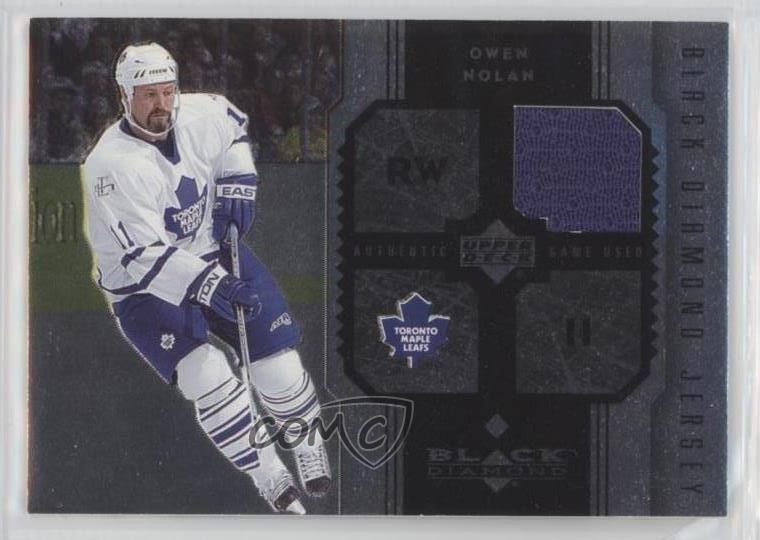 2005-06 Upper Deck Black Diamond Jersey Owen Nolan #J-ON 2d8