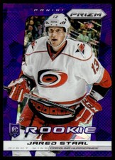2013-14 Panini Prizm Prizms Purple Jared Staal Rookie Carolina Hurricanes #219