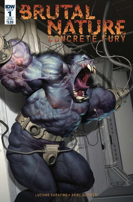 #ad Brutal Nature: Concrete Fury #1A VF; IDW Ariel Olivetti Sub Variant w BagBo $3.97