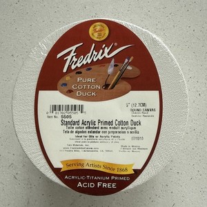 5 Fredrix 5" Round Canvas