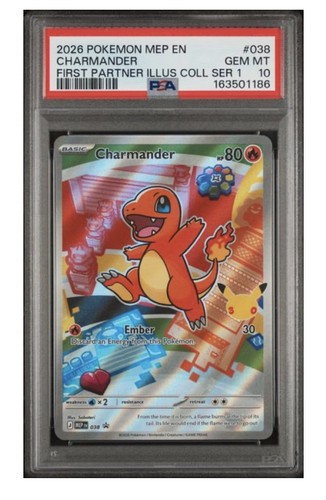 PSA 10 Pokémon Kanto Starter Trio