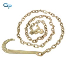 G70 Tow Chain Assembly 15 J Hook J Grab Hook Welded Towing Wrecker 516 10 Ft G70 Tow Chain Assembly 15 J Hook J Grab Hook Welded Towing Wrecker 516 10 Ft
