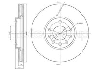 2X Metelli Bremsscheibe 23-0605C FüR Opel Saab