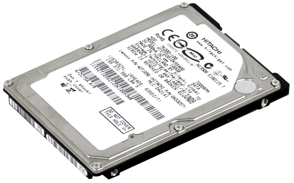 Hitachi Travelstar 7K200 100GB 7.2K 16MB SATA 2.5'' HTS722010K9SA00 - Image 2 of 3