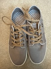Taos Super Soul Women s Size 8 Shoes Grey/Whiskey Canvas Sneakers SSL-14101