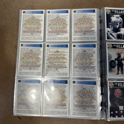 DOCTOR WHO - CORNERSTONE SERIES 1 - Complete VINTAGE Base Set (110 cards) - 1994 - Picture 20 of 24
