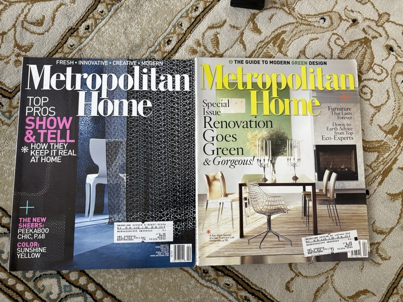 Three Metropolitan Home Magazines. 2008, 2009 Editions