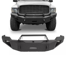 For 2003-2005 Dodge Ram 2500 Heavy Duty Front Bumper W Winch Plate Led Light For 2003-2005 Dodge Ram 2500 Heavy Duty Front Bumper W Winch Plate Led Light
