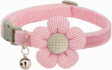 Small Dog Collar with Flower, Puppy Collars XS Dog Collars for Small Dogs with B