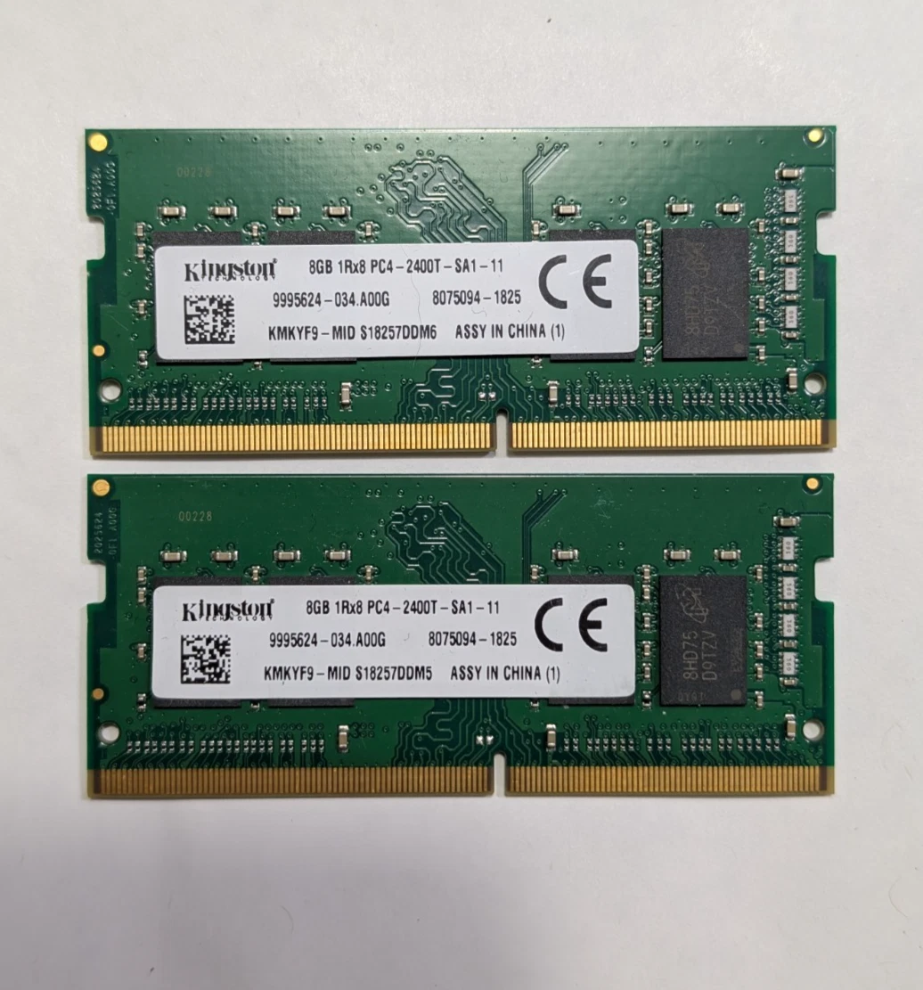 Kingston DDR4 SDRAM 8 GB Capacity per Module Memory (RAM) for sale