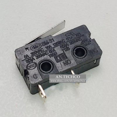 2PCS/10PCS CMM SM-31 Micro Limit Switch 2 Pins 5A 250VAC 10A 125VAC With Lever