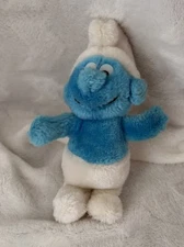 Vintage 1980 Peyo Wallace Berrie & Co. Small Smurf Plush