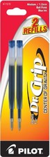 Pilot PIL77272 Dr. Grip Center of Gravity Pen Refill 1mm Blue 2-Pack