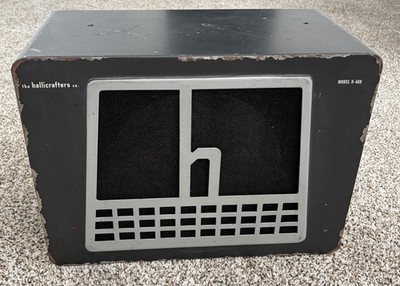Hallicrafters R-46B Speaker Cabinet only, empty but with original grille & feet