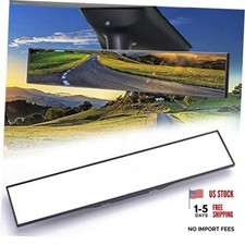 Universal Clip-on Wide Angle Mirror, Panoramic Flat HD Rearview 16" 1-pack