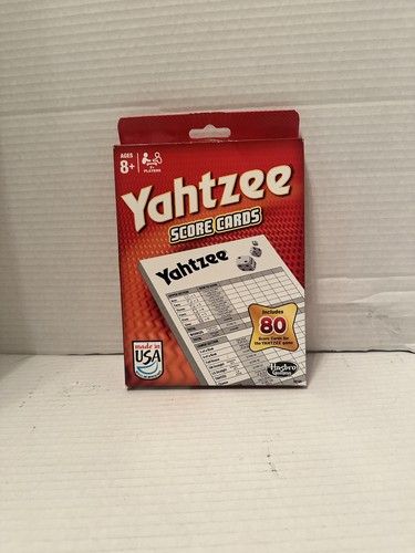 Hasbro Yahtzee 80 Score Cards (06100) - Picture 1 of 6