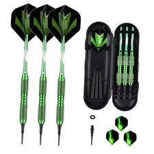 Soft tip Darts Set 18/20 Grams - Professional Darts Plastic Tip 20 grams-green