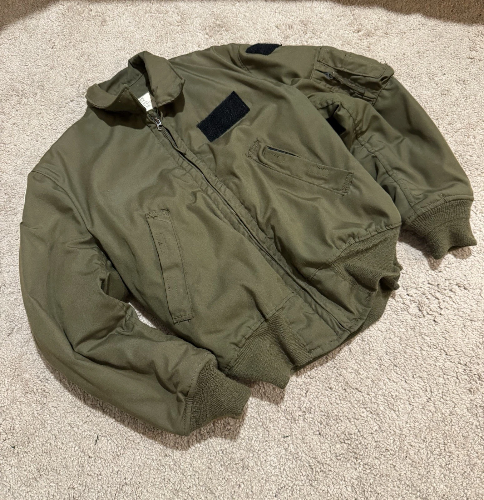 1970s Alpha Industries Flyers Bomber Jacket Cold Weather Size Medium Regular