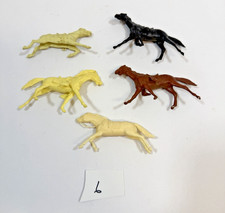 MARX LOT of 6 CAVALRY HORSES VINTAGE for FORT APACHE BLUE  GRAY ALAMO 6