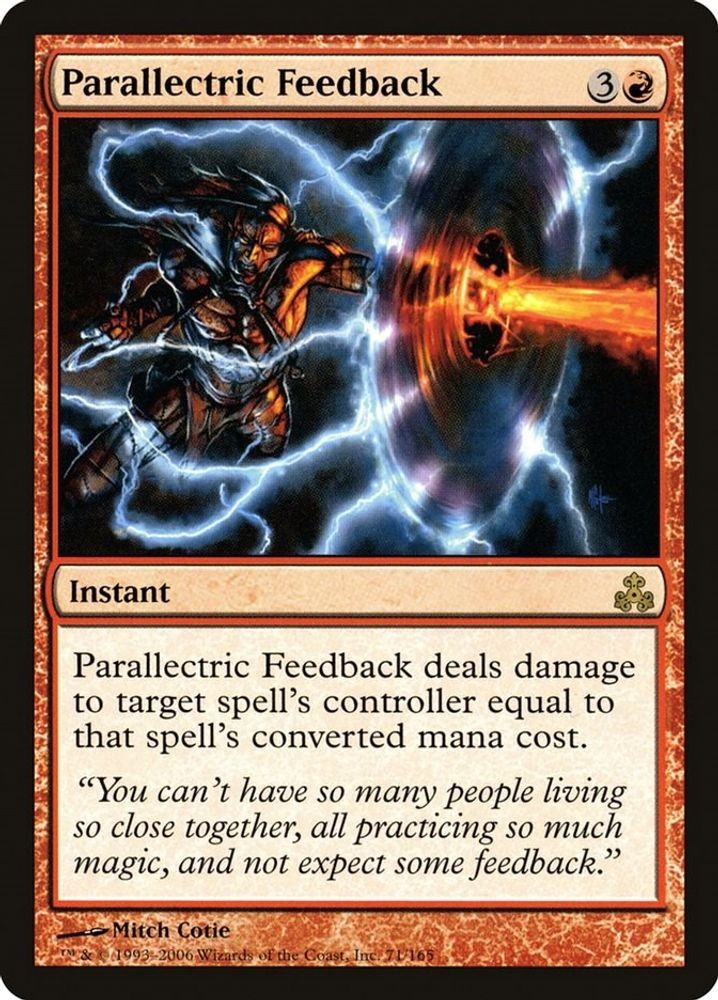 2006 Magic: The Gathering: GPT Parallectric Feedback (#71, Rare, Lightly Played)