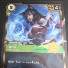 Riftbound Ahri Alluring Launch Promo Foil OGN 066/298 League of Legends English — live eBay listing