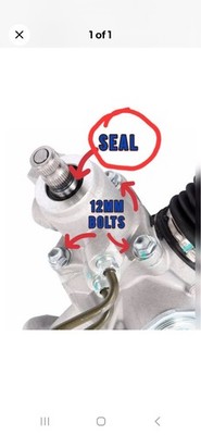 Power Steering Rack and Pinion Input shaft Seal 2017-2023 NISSAN