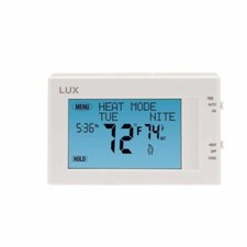 Lux TX9600TS Touchscreen Programmable Thermostat - White