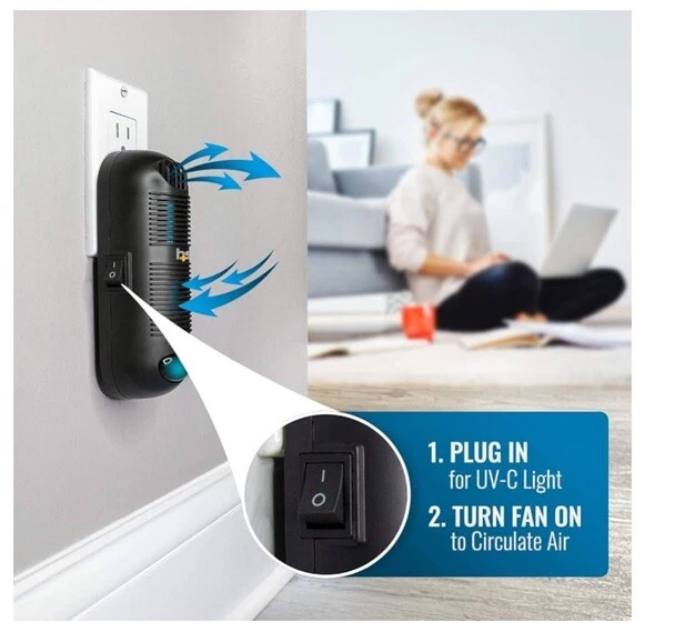 3 x Health Smart Plug-in UV-C Air Sanitizer, Pluggable - Image 4 of 4