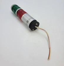 Green & Red Pilot Light Tower Indicator 9"x 2" x 2" 3-Wire 10W 30V Illuminated