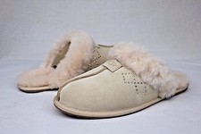 UGG Scuffette II Crystal Diamond Freshwater Pearl Color Slipper Size 5 US