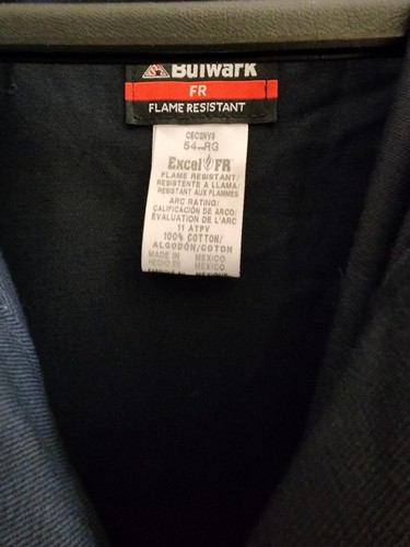 Mono clásico de sarga de algodón resistente al fuego BULWARK para hombre de 9 oz con dobladillo -54 - Imagen 4 de 5