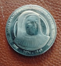New 2015 COLOMBIA, CURRENCY, COIN 5000 PESOS, SAINT MOTHER LAURA, CANONIZED