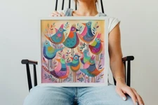 Boho Birds Digital Art Bundle of 6 | Printable Wall Art | Digital Download