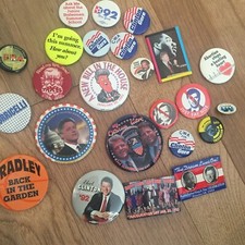 Lot pins Clinton Presidential Campaign MLK Jr Rare Anti Bush Pinbacks Jesse