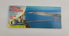 Vintage Postcard Book 16 Scenes Of The SAN FRANCISCO Gray Line Tour