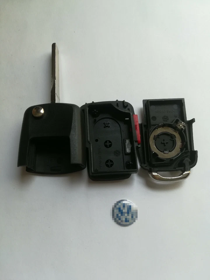 Carcasa de llave remota 5 piezas para Volkswagen Beetle GTI Golf Jetta Passat 2010-2016 Foto 4 de 4