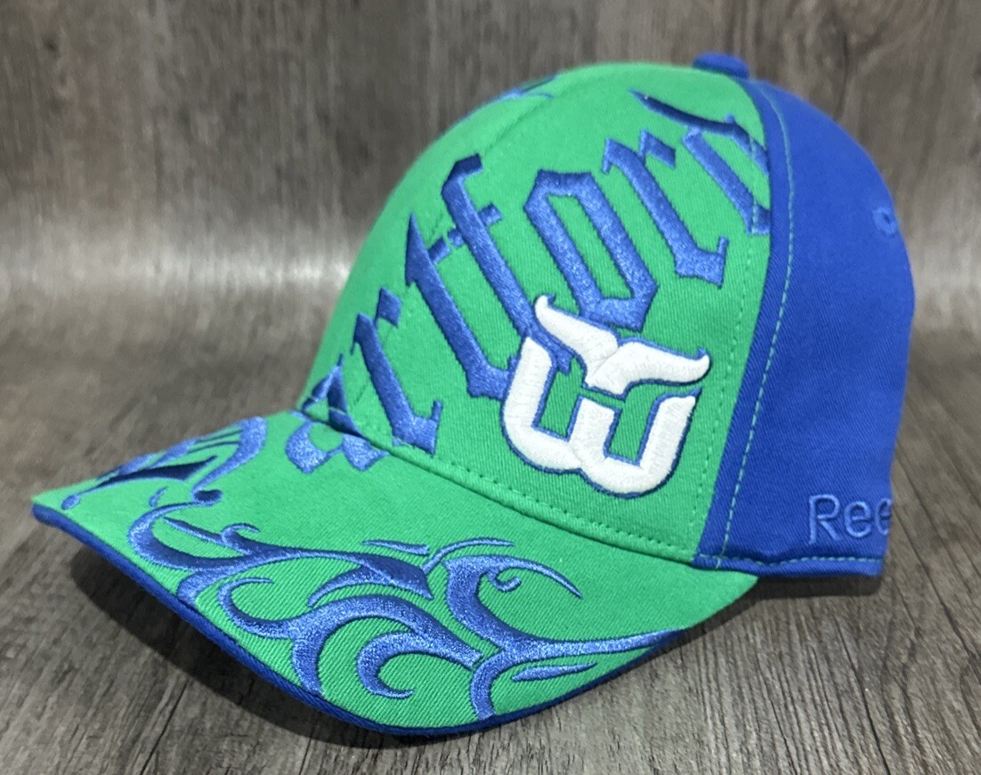 Hartford Whalers Blue Green Reebok NHL Face Off Collection Hat Cap