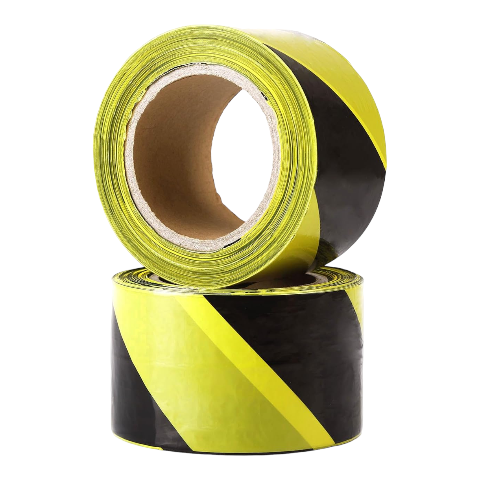 Black & Yellow Hazard Warning Tape Non Adhesive Barrier Tape 72mm x