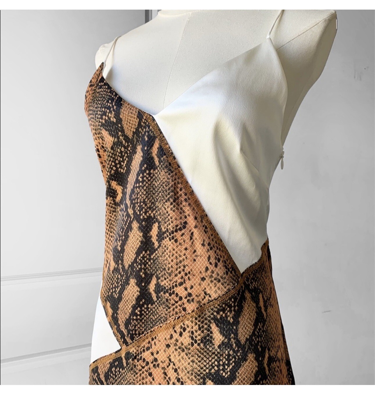 MANNING CARTELL Copper Python Splice Dress Asymme… - image 7