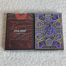 Lot of 2 Theory 11 Playing Cards Star Wars Sith and Avengers Infinity Saga Theme