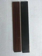 2 Pcs, Guitar Fingerboard Blanks  Rosewood 21x3x3/8 +  Ebony 21x 2-1/2x 3/8