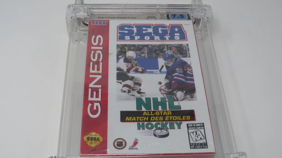 New NHL All Star Hockey '95 Sega Genesis Sealed Video Game Wata Graded 7.5 A - Image 4 of 4