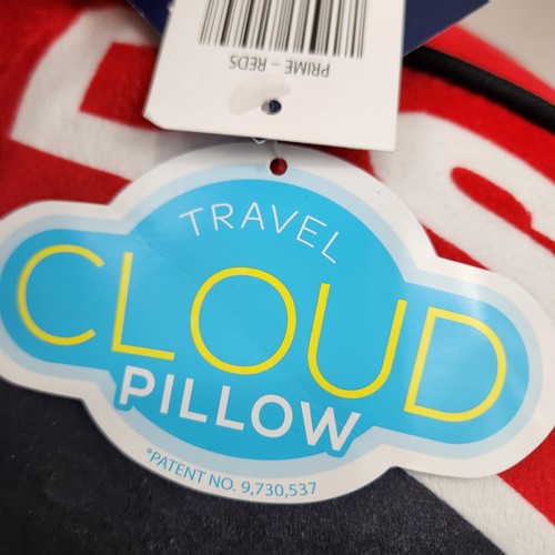 New! Cincinnati Reds Travel Cloud Pillow MLB Travel Bed Bedding Red Black Soft - Picture 3 of 14