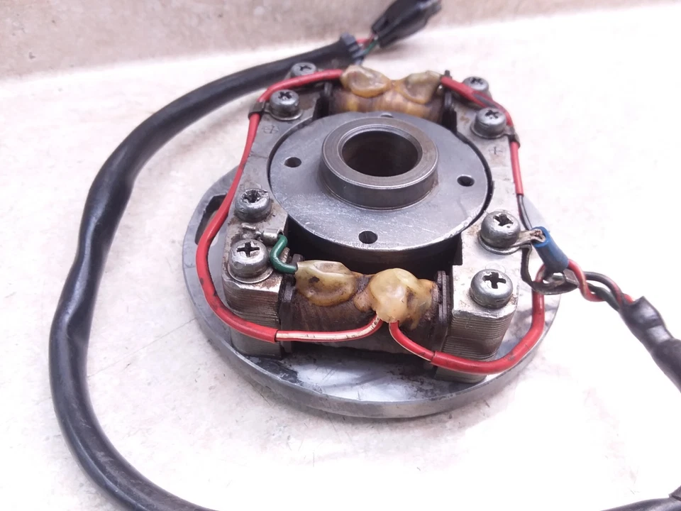 Estator generador magnético Honda 125 CR CR125 CR125M 1974 de colección OEM ANSI-A52 #65 Foto 2 de 4